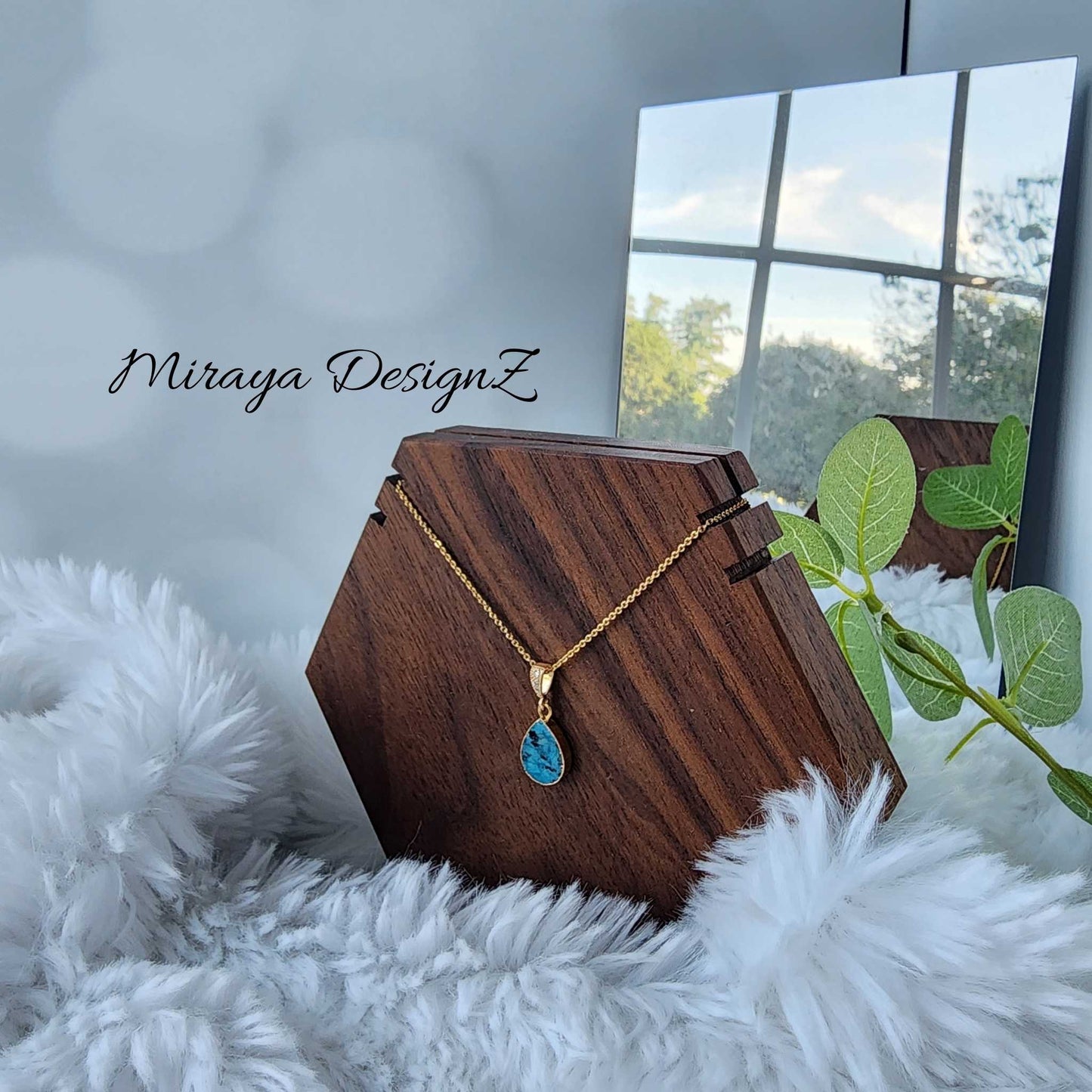 Blue Agate Jasper - Pear