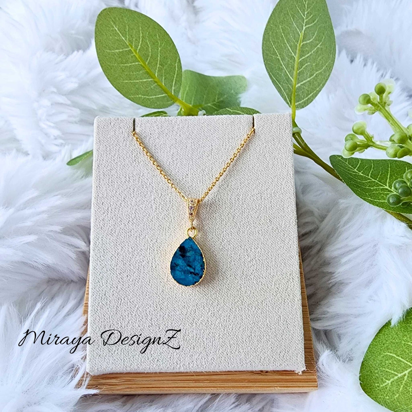 Blue Agate Jasper - Pear