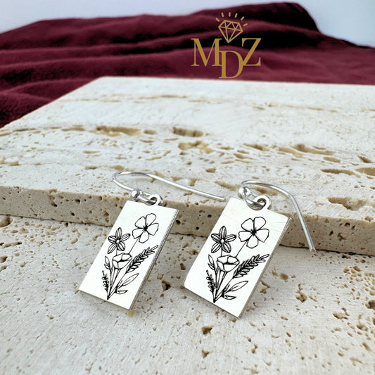 wildflower earrings