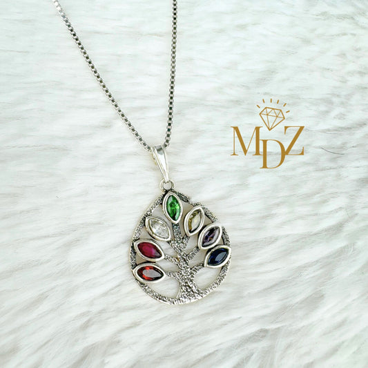 Chakra Tree of Life Gemstone Necklace