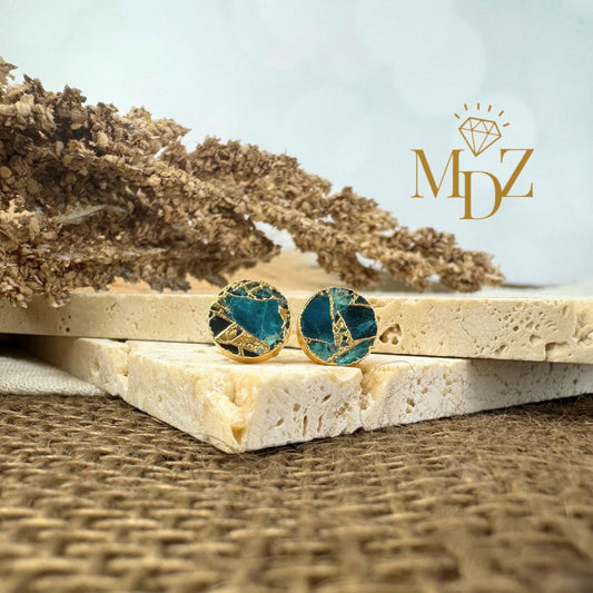 Ocean Blue Mojave Turquoise Stud