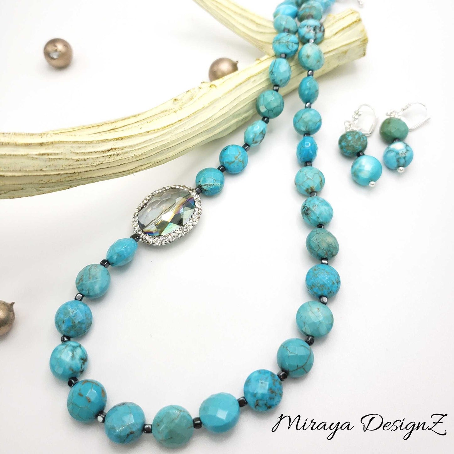 Turquoise Howlite Necklace