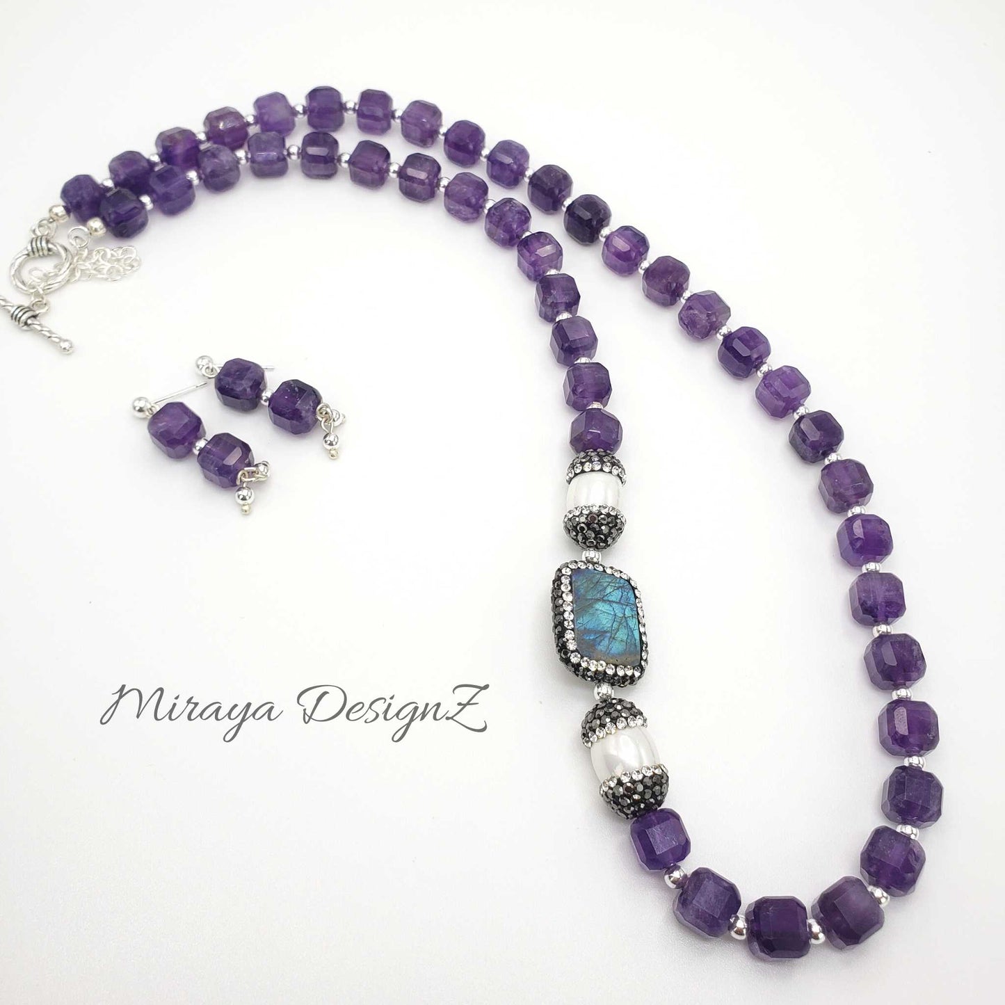 Amethyst Bead Necklace