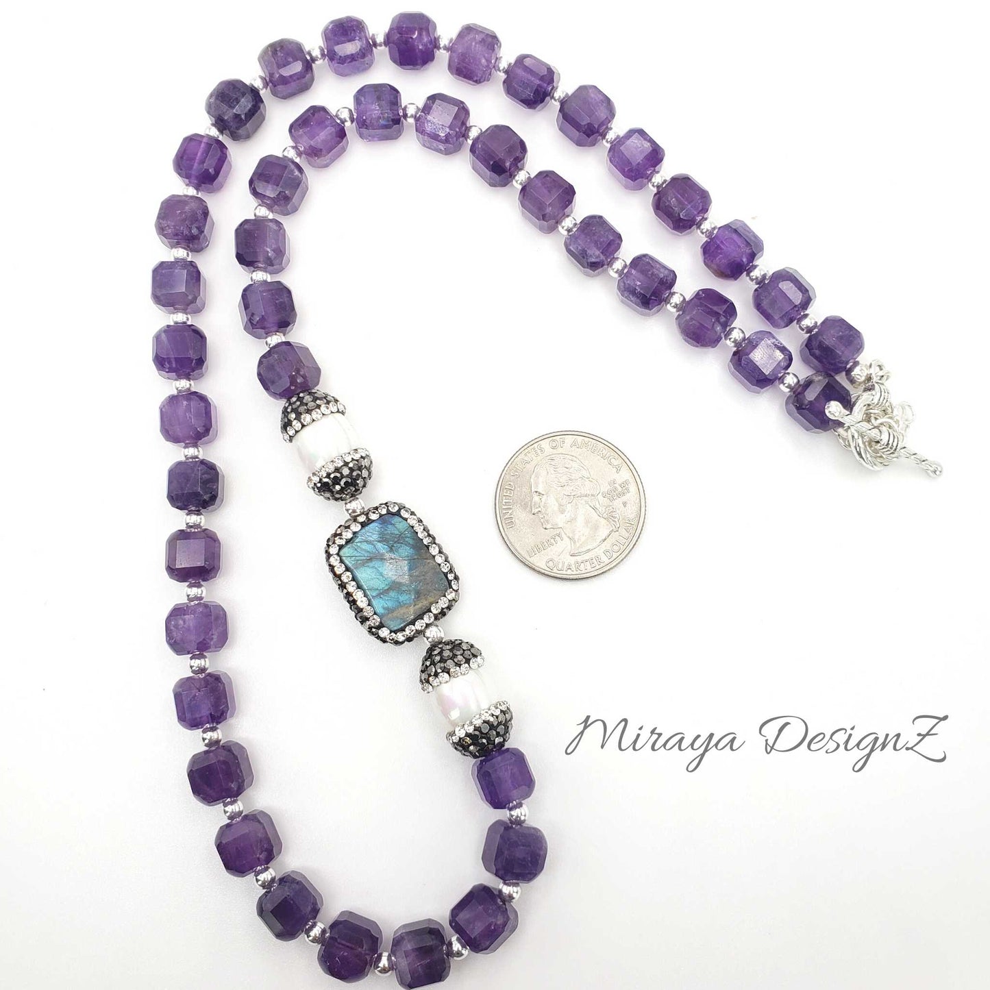 Amethyst Bead Necklace