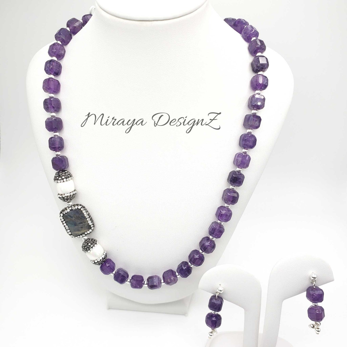 Amethyst Bead Necklace