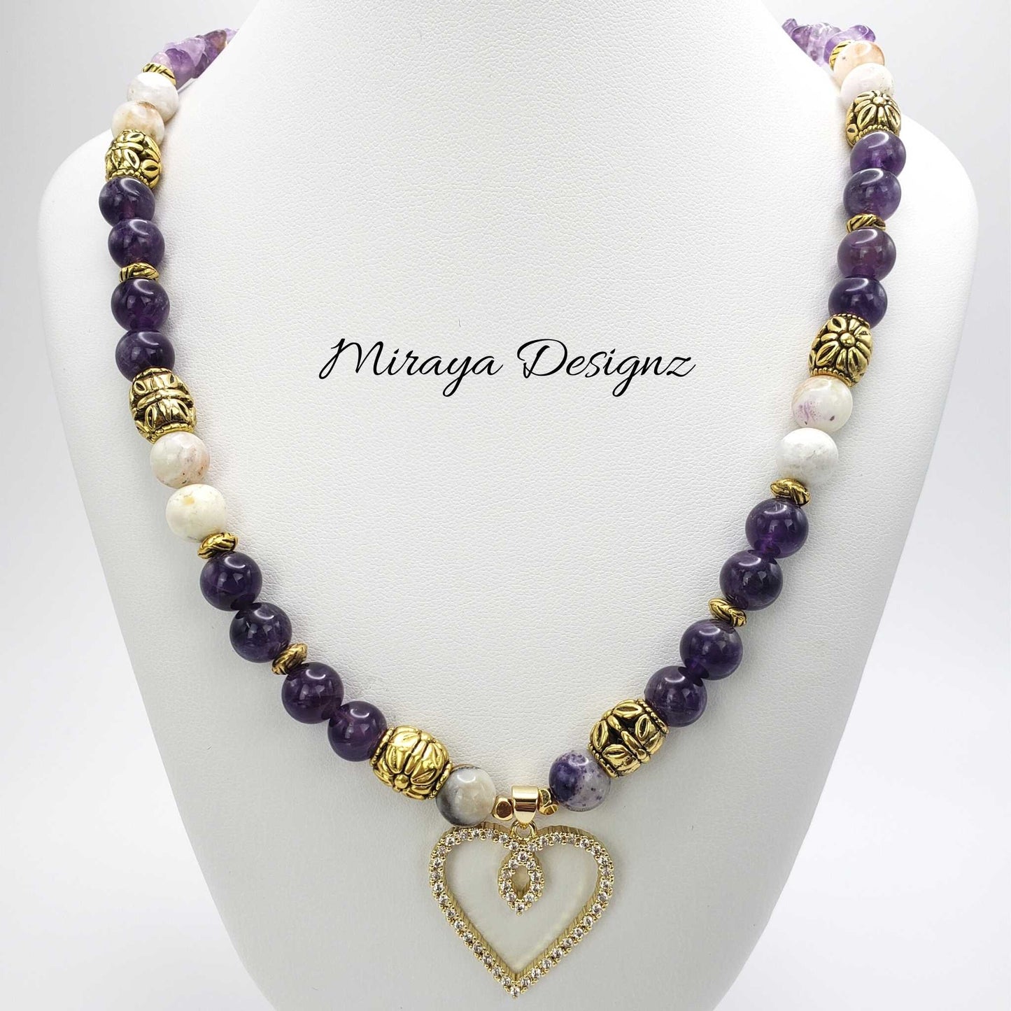 Amethyst and Opal Necklace