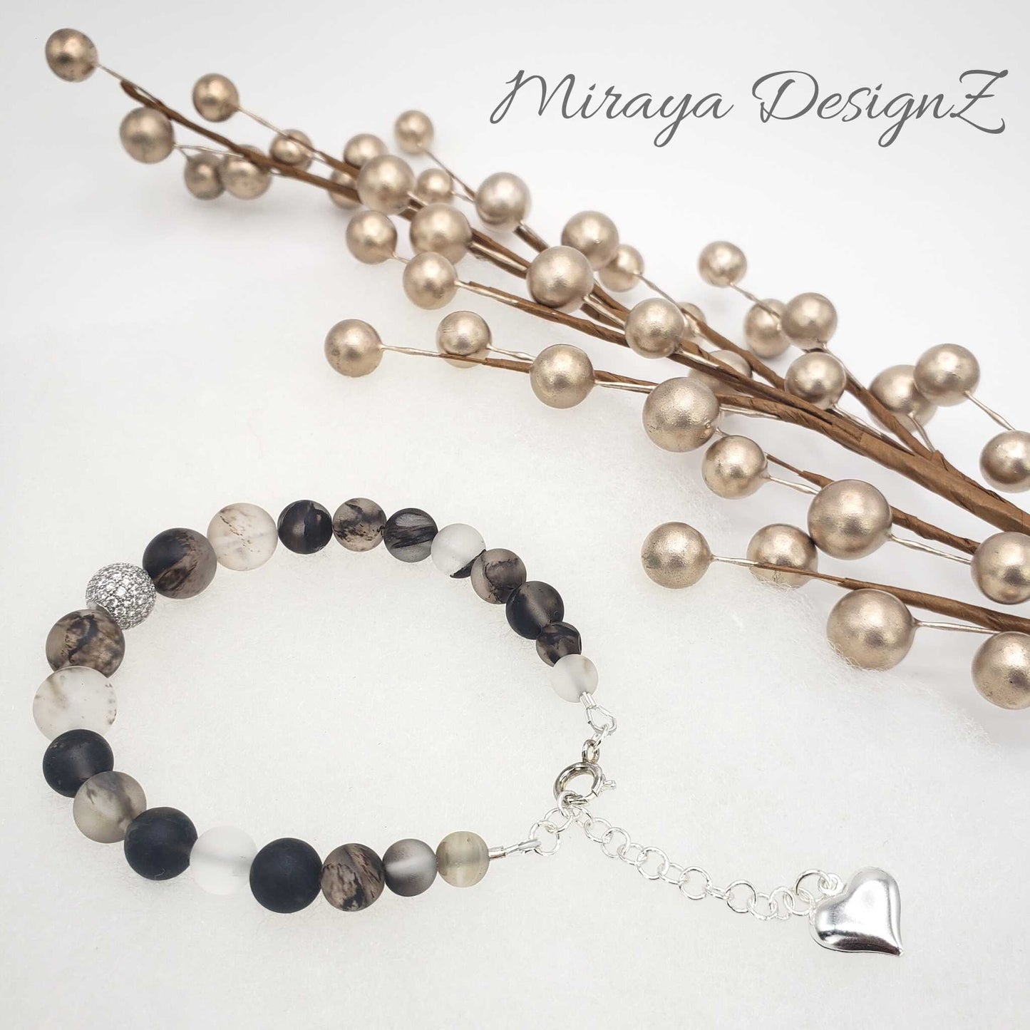 Black Rutilated Quartz Bracelet