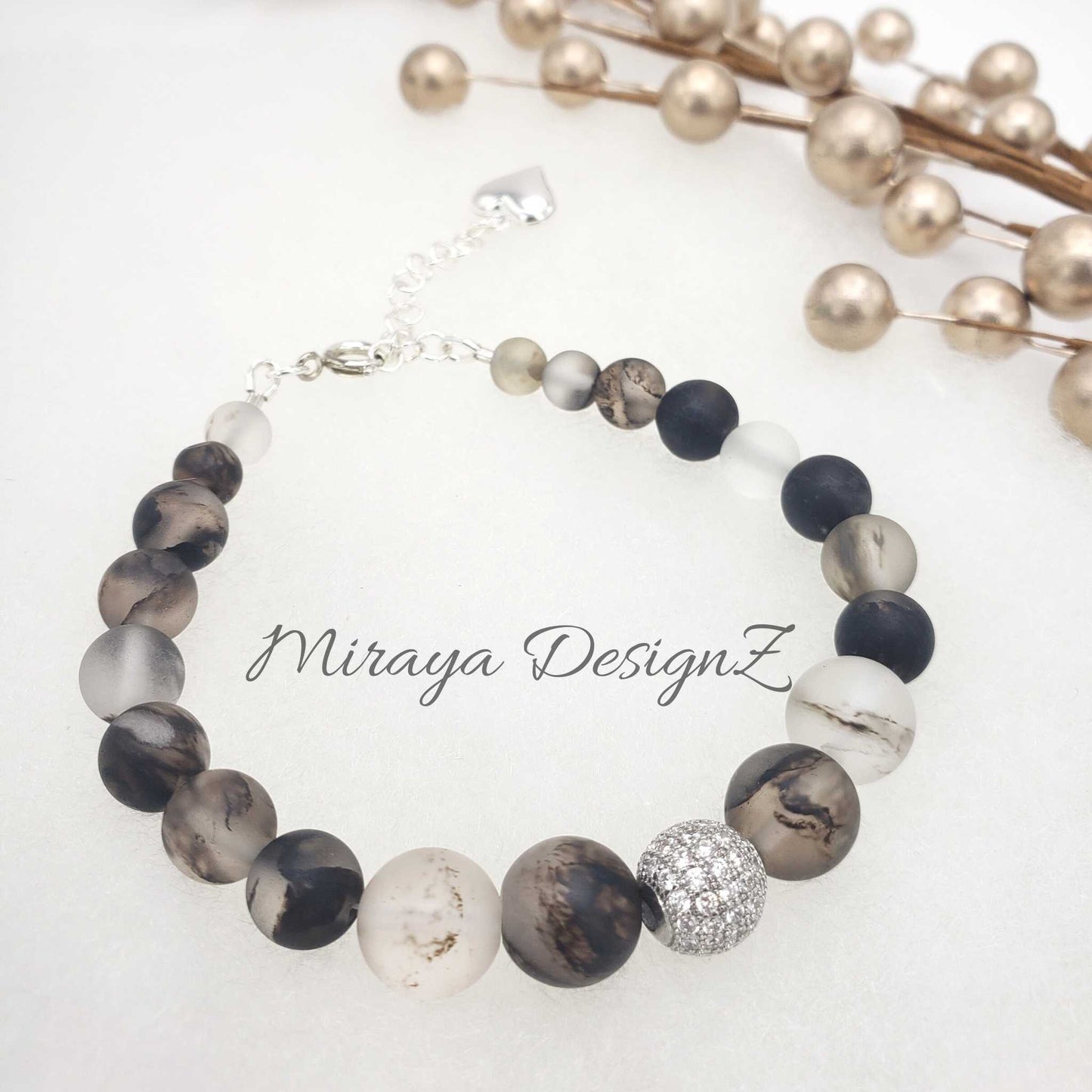 Black Rutilated Quartz Bracelet