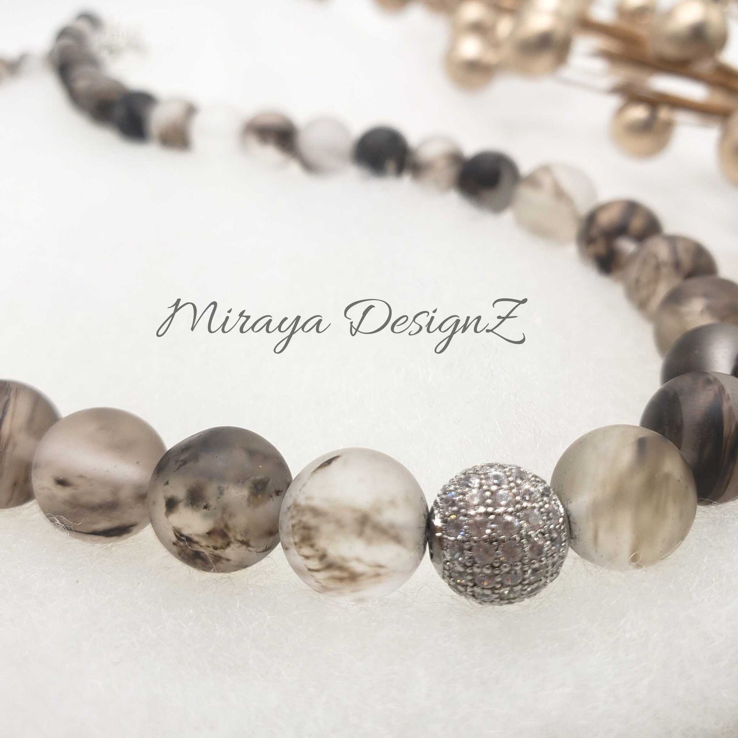 Black Rutilated Quartz Necklace