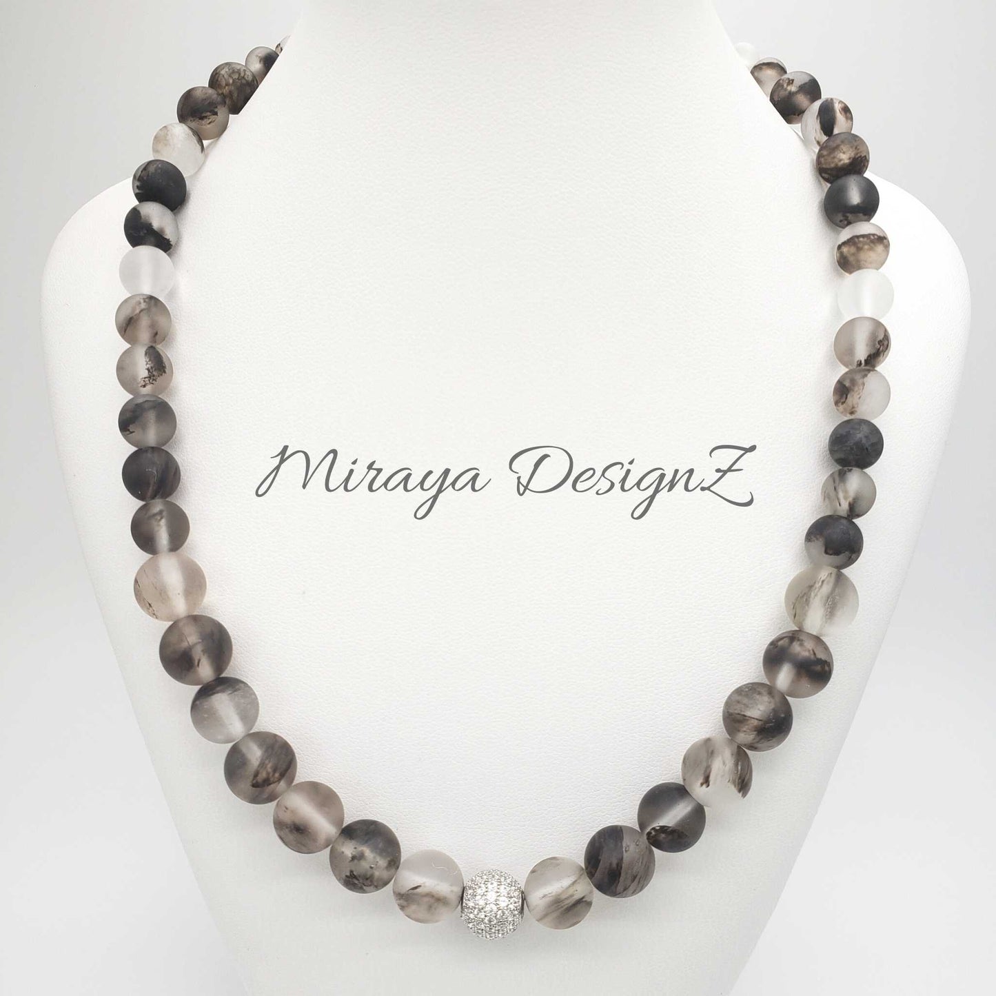 Black Rutilated Quartz Necklace