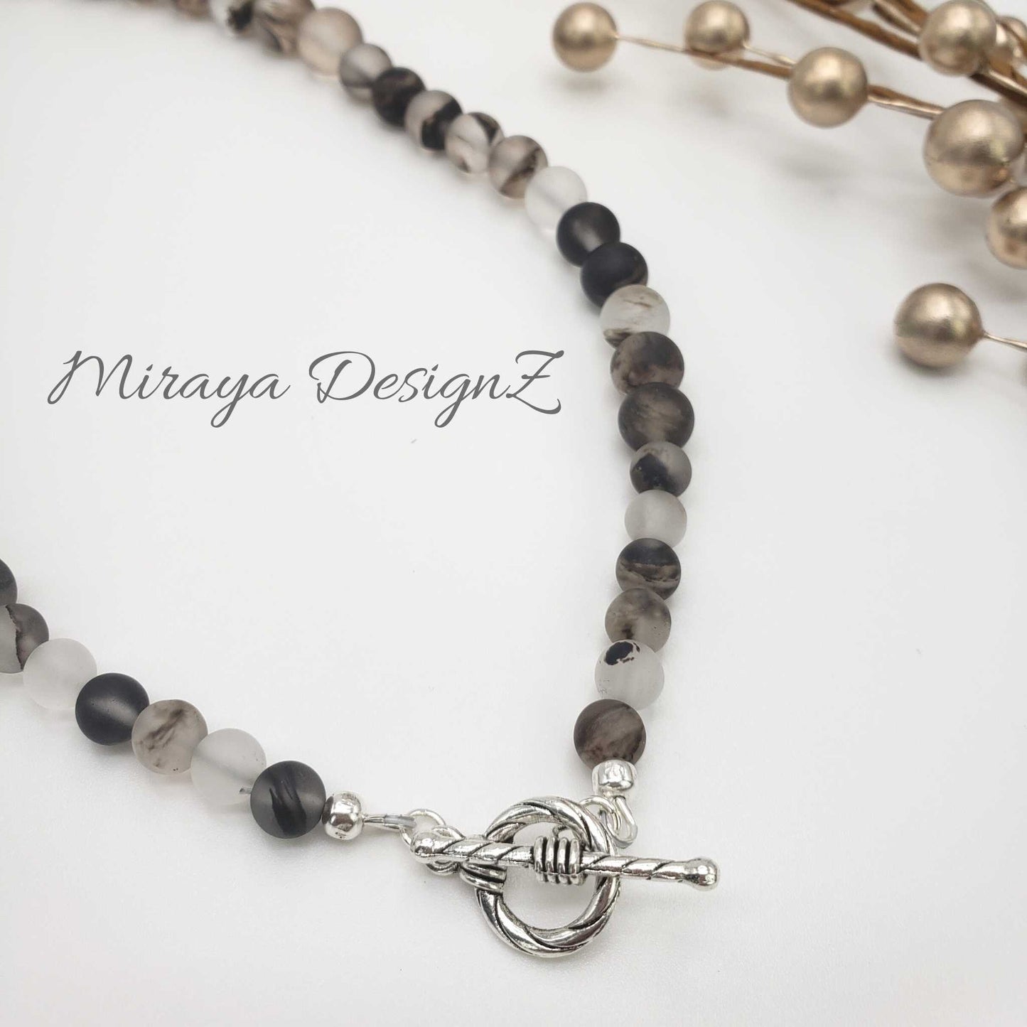 Black Rutilated Quartz Necklace