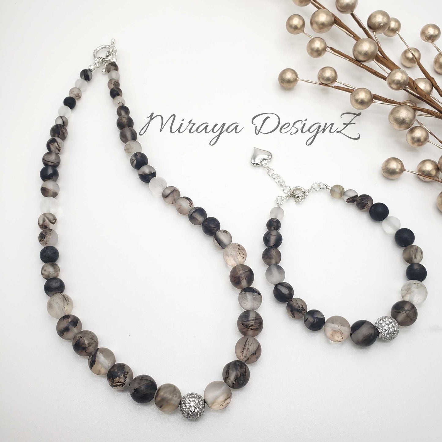 Black Rutilated Quartz Bracelet