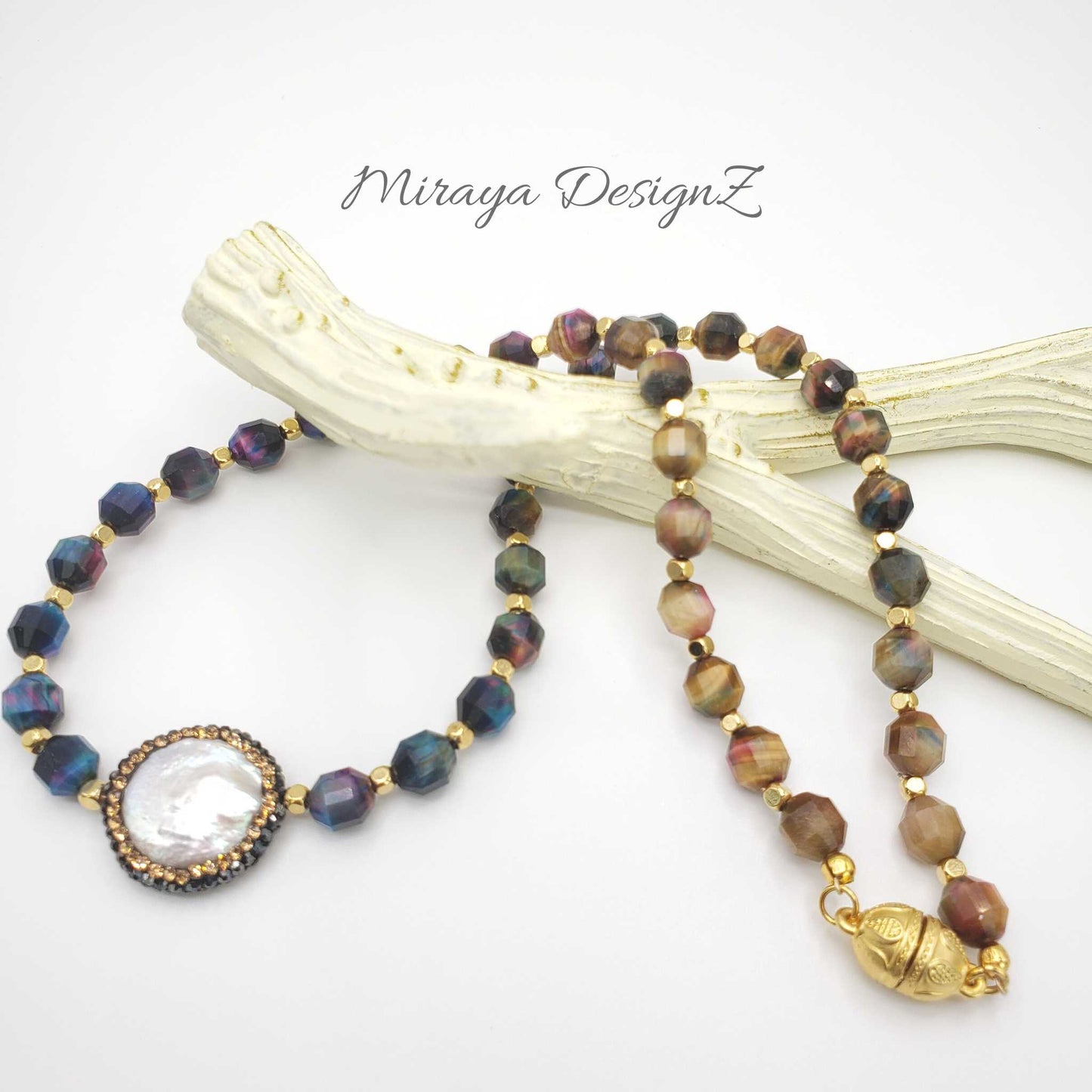 Blue Tiger Eye Necklace