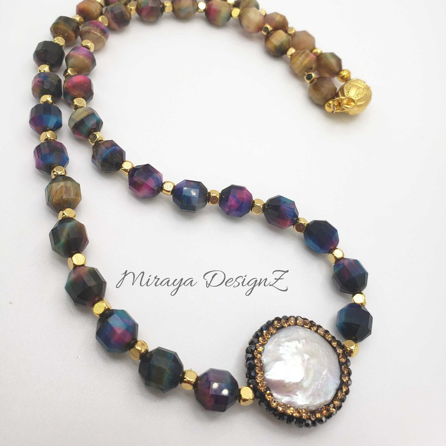 Blue Tiger Eye Necklace
