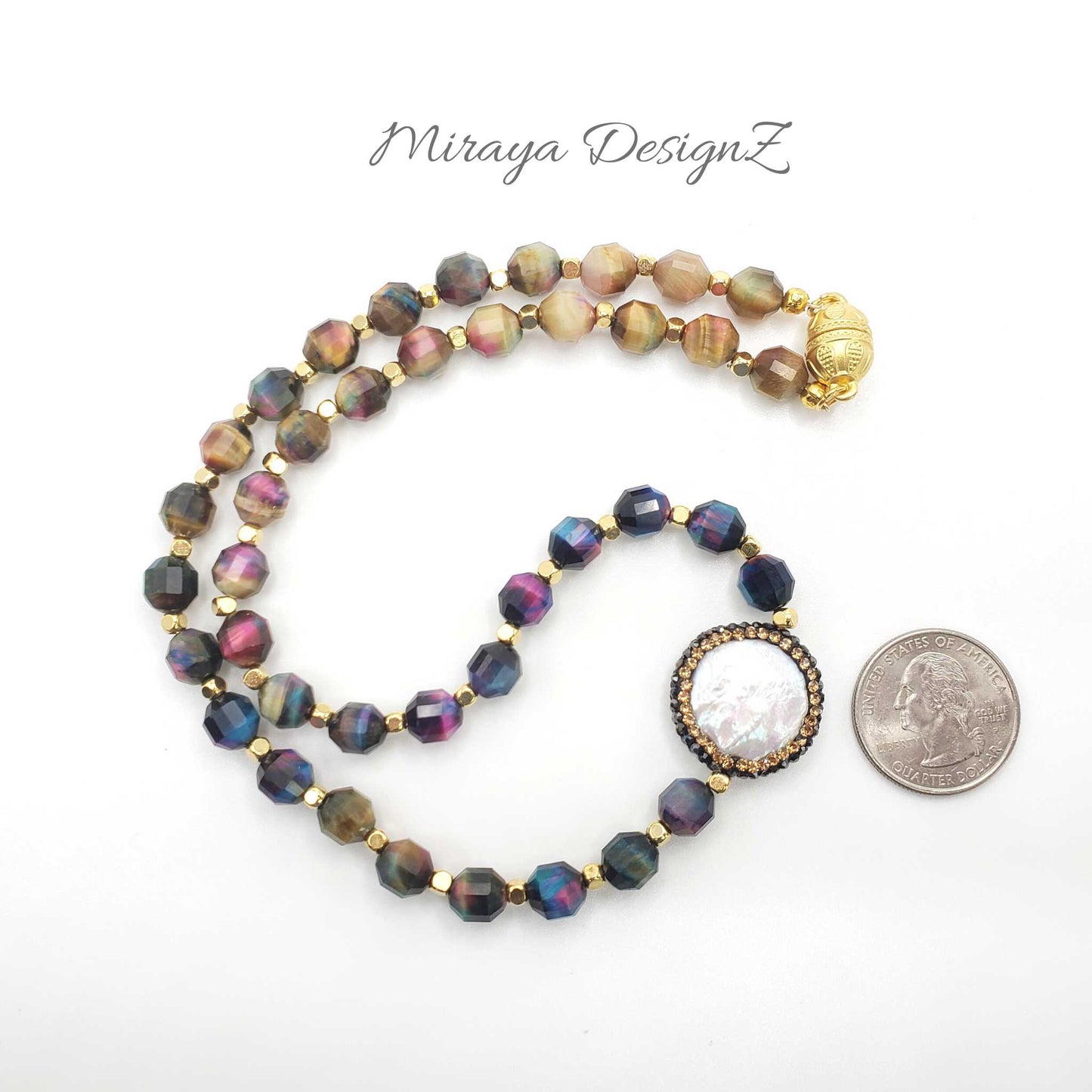 Blue Tiger Eye Necklace