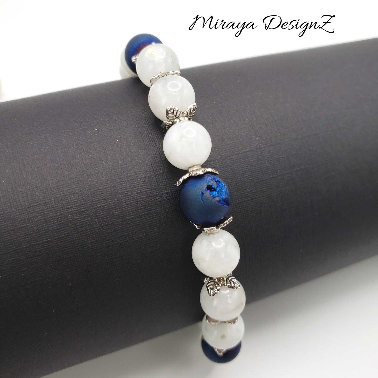Moonstone Bead Bracelet
