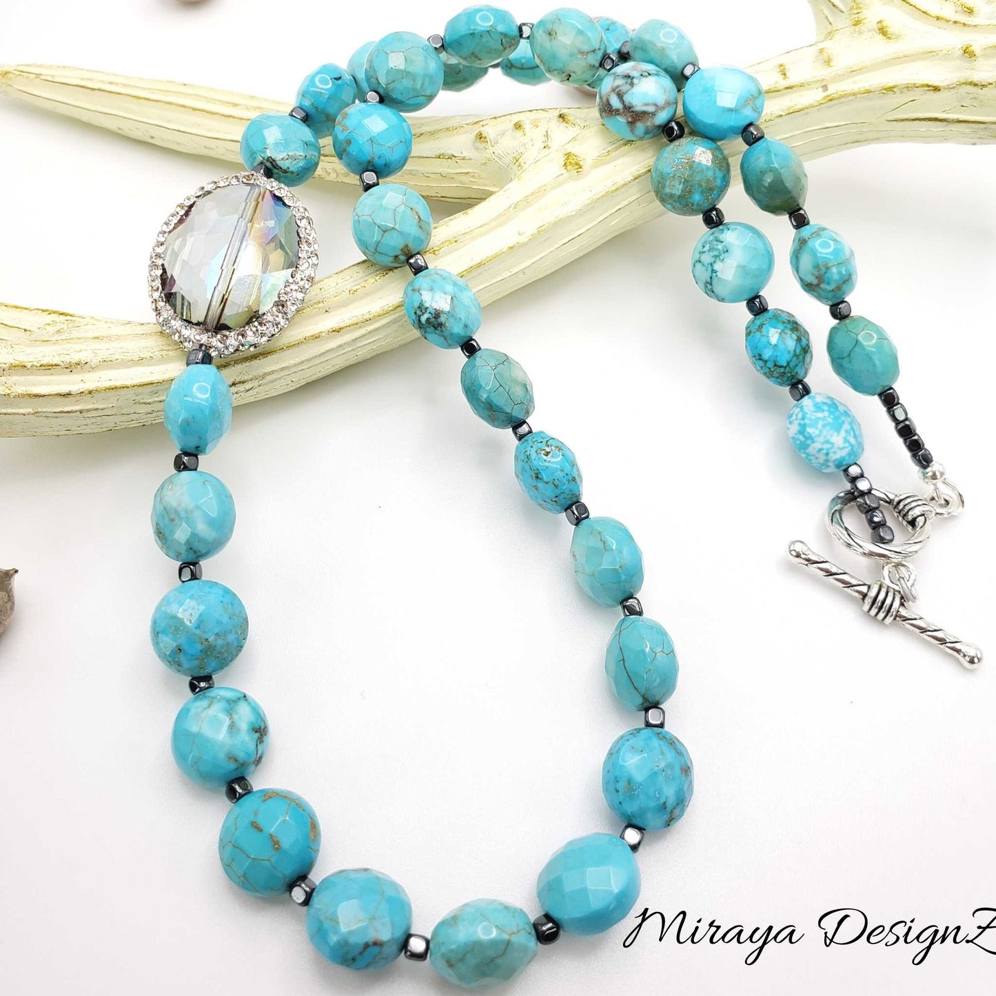 Turquoise Howlite Necklace