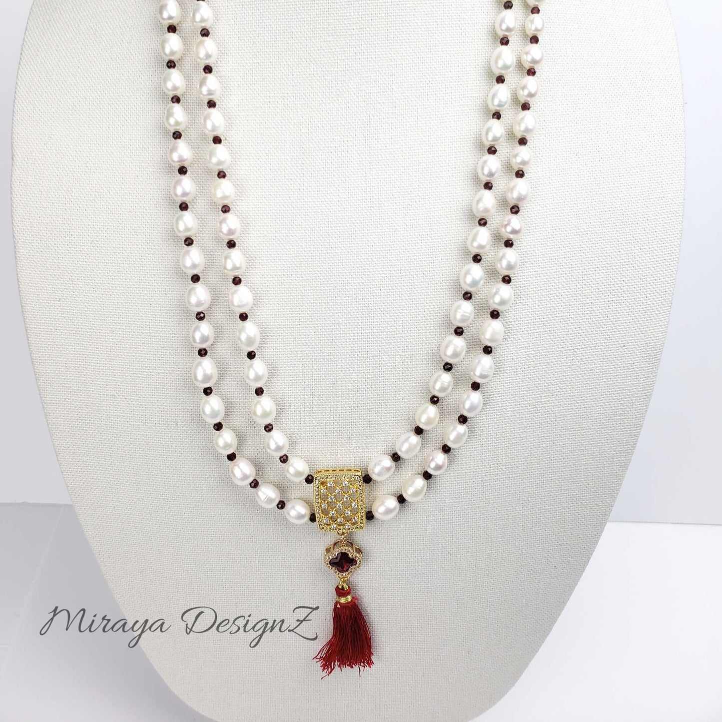 Two Strand Pearl Necklace