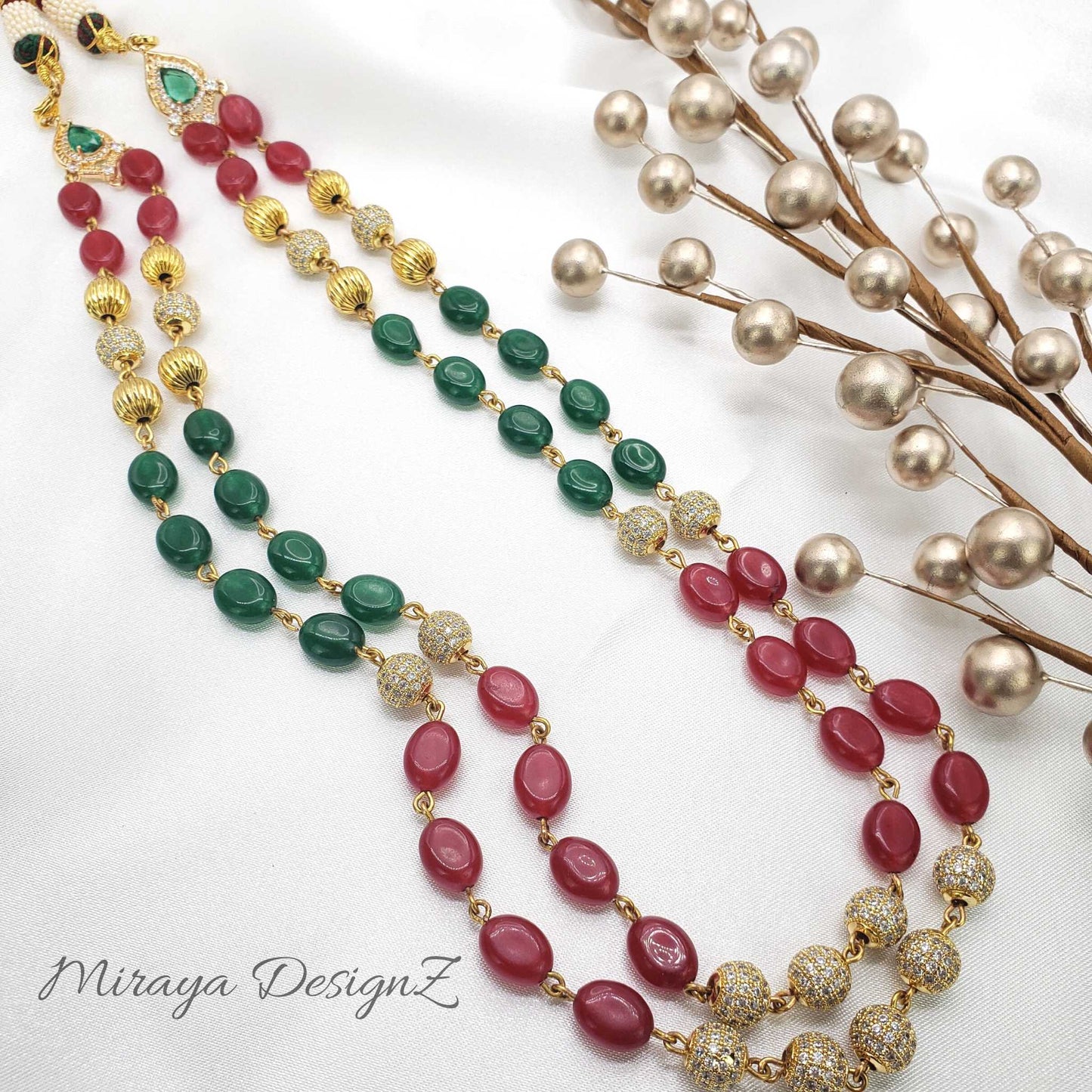 Two Strand Ruby and Emerald
