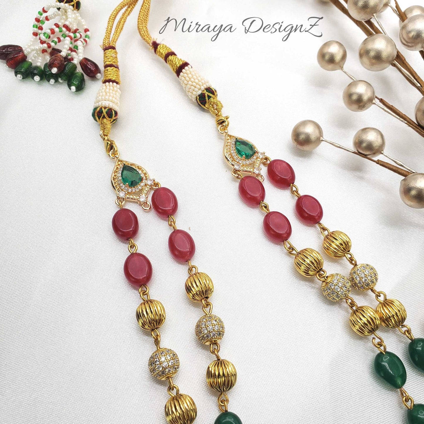Two Strand Ruby and Emerald