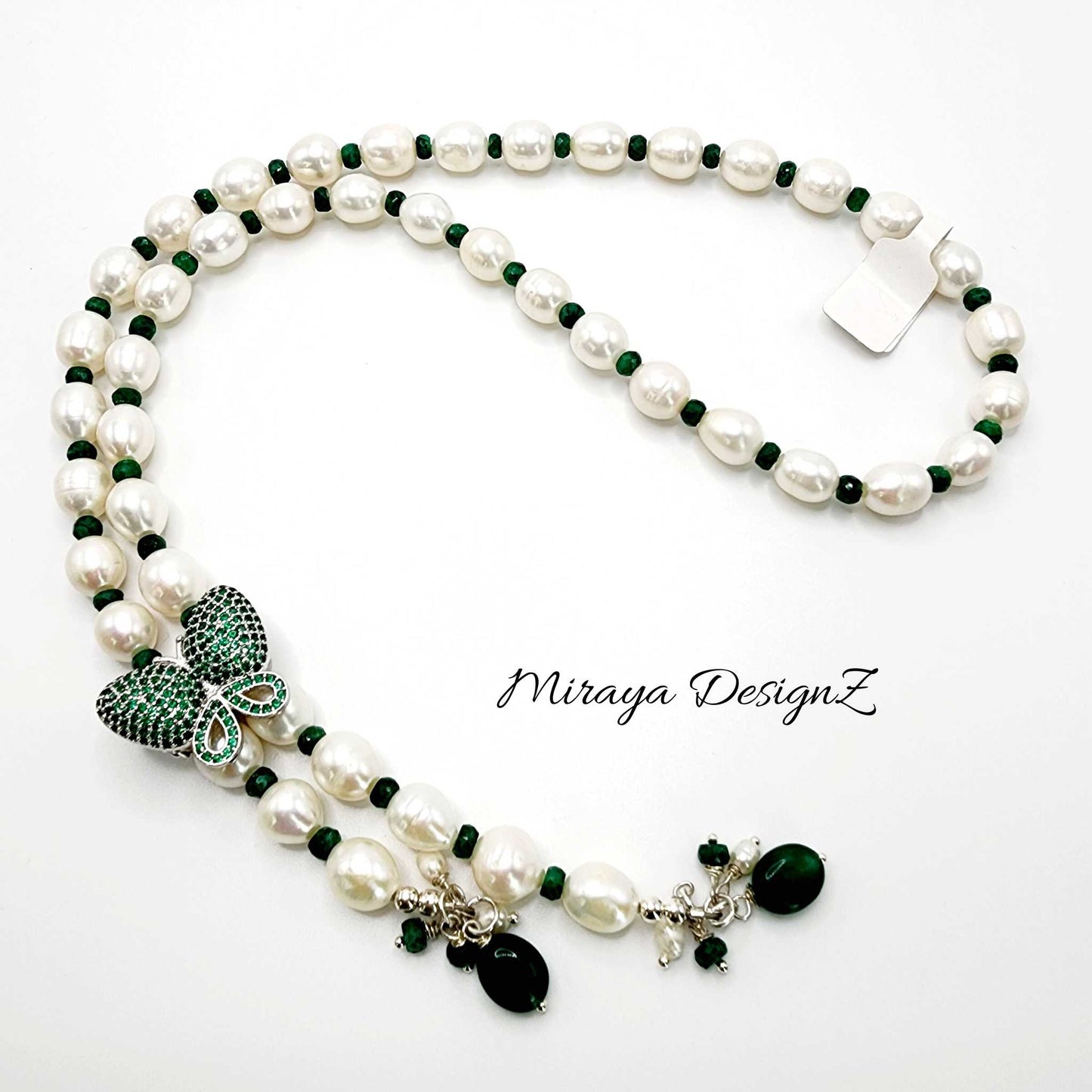 green-butterfly-pearl-necklace