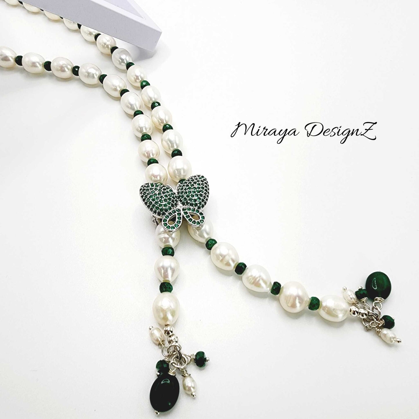 green-butterfly-pearl-necklace