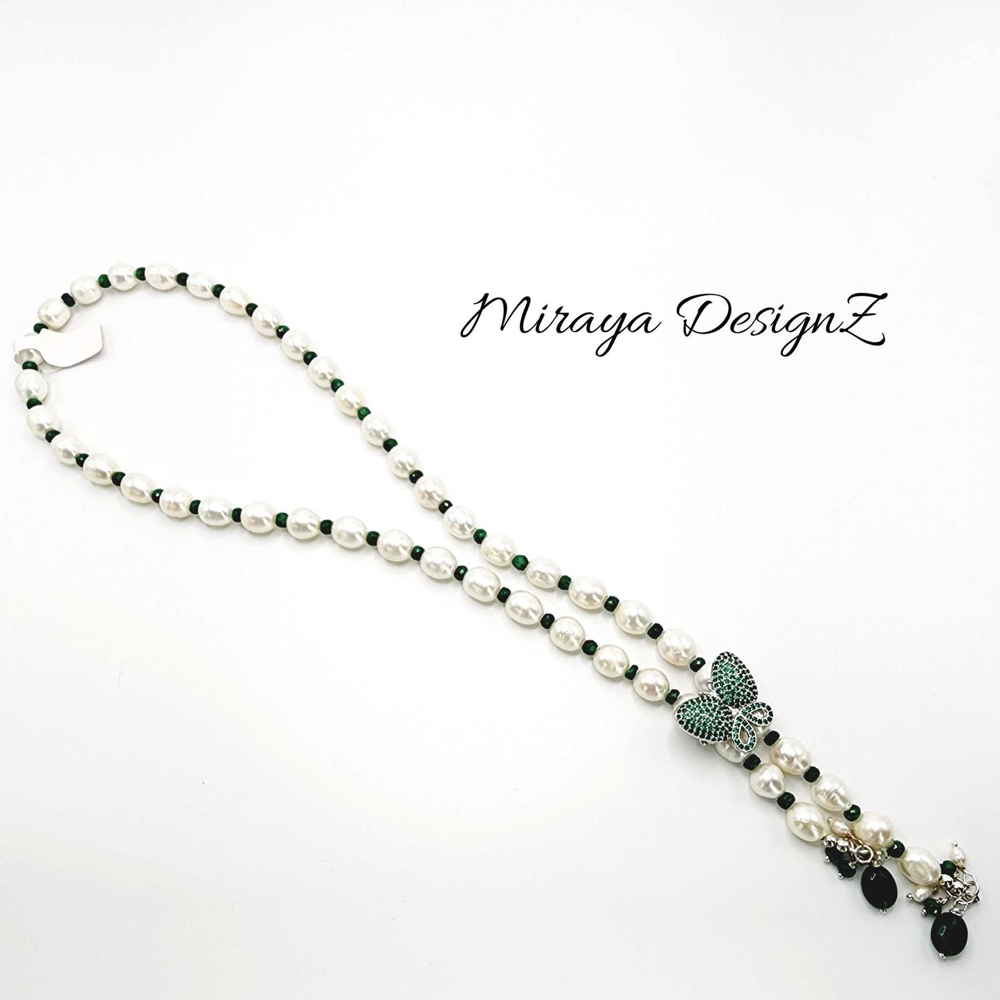 green-butterfly-pearl-necklace