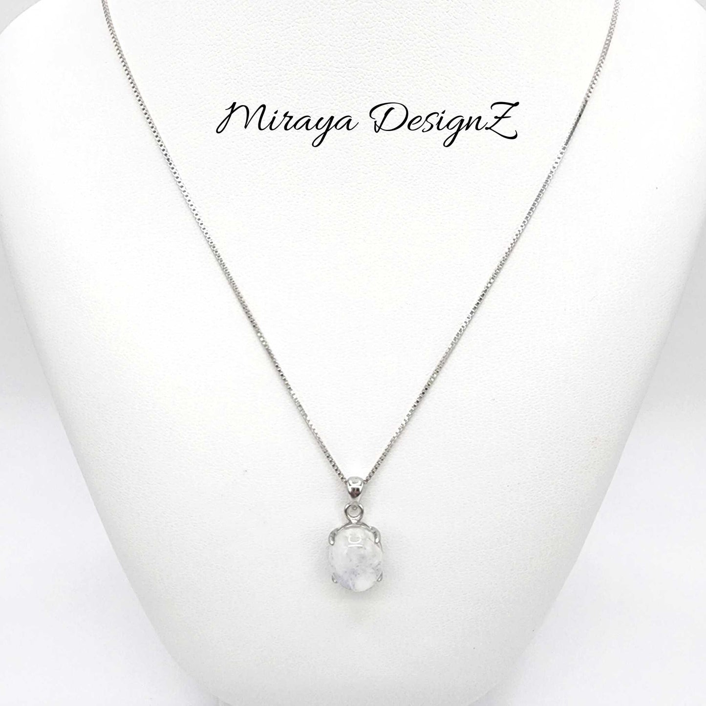 Moonstone Sterling Silver Necklace