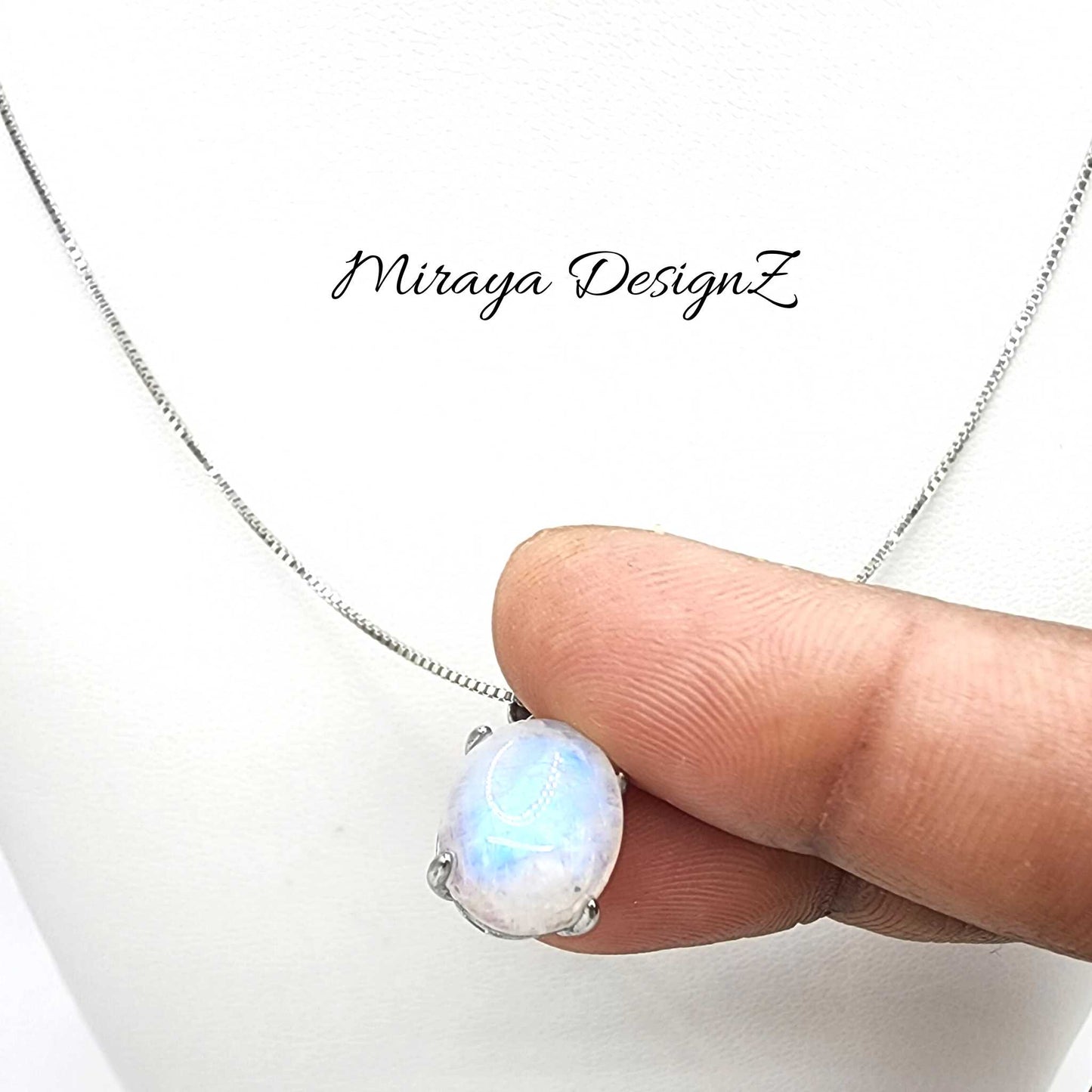 Moonstone Sterling Silver Necklace