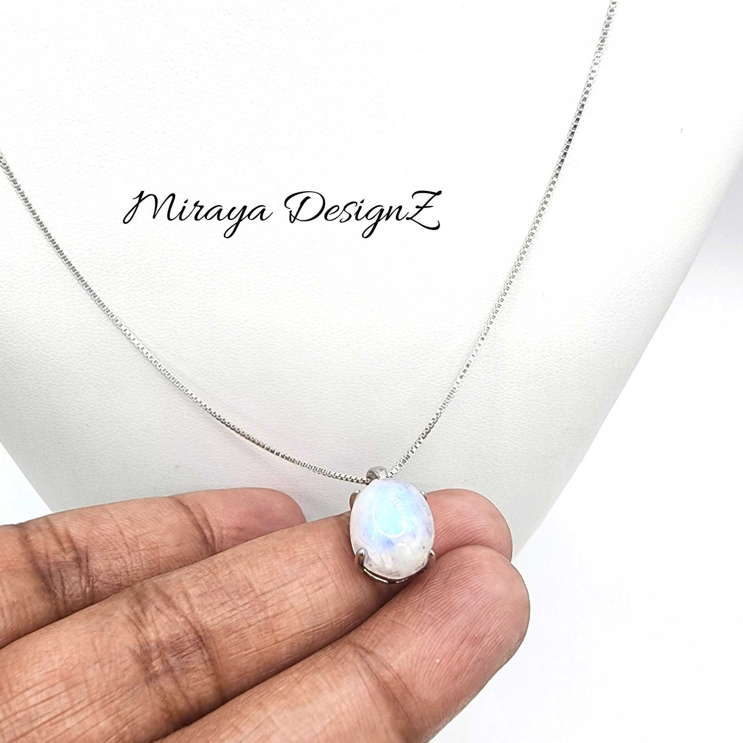 Moonstone Sterling Silver Necklace