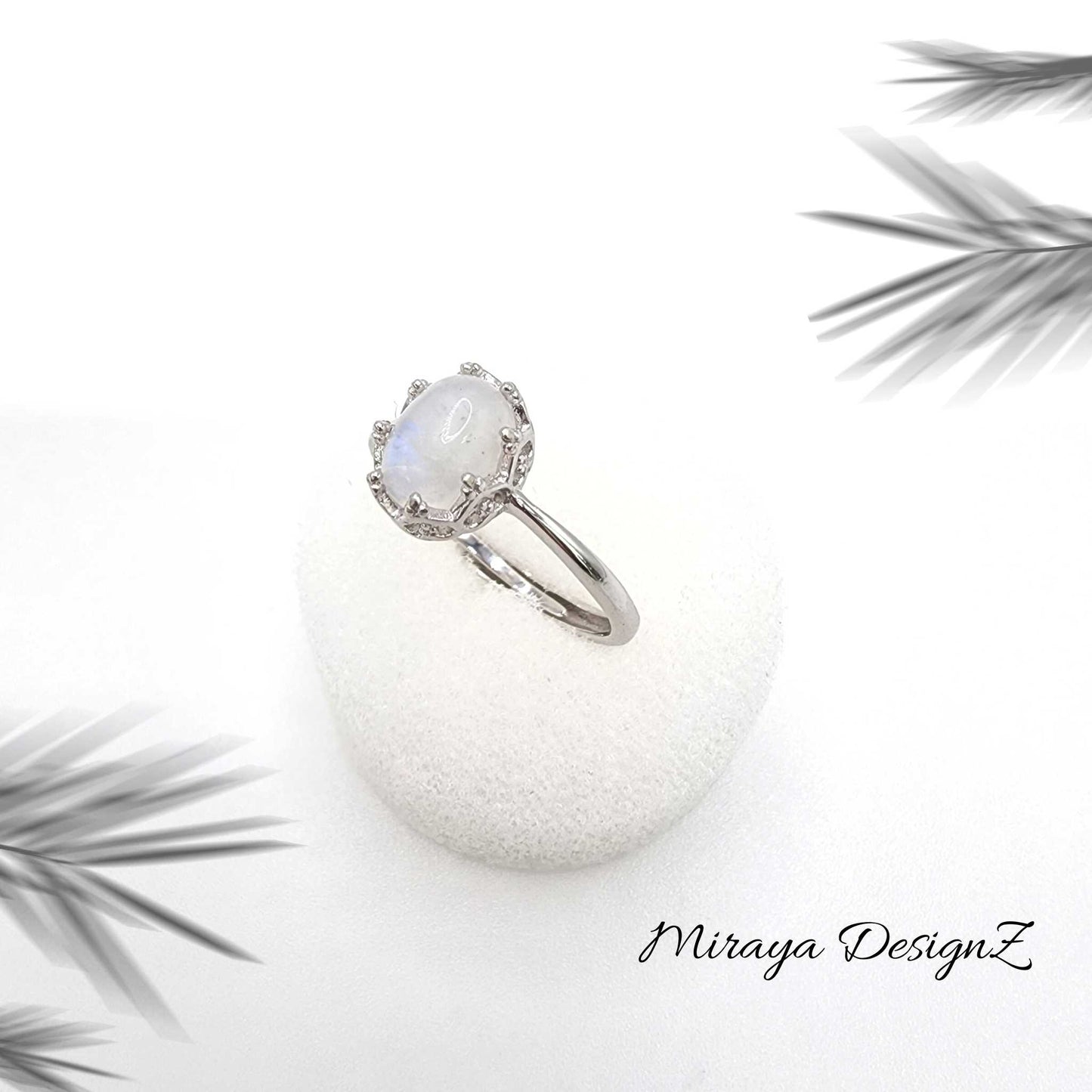 Oval Moonstone Ring