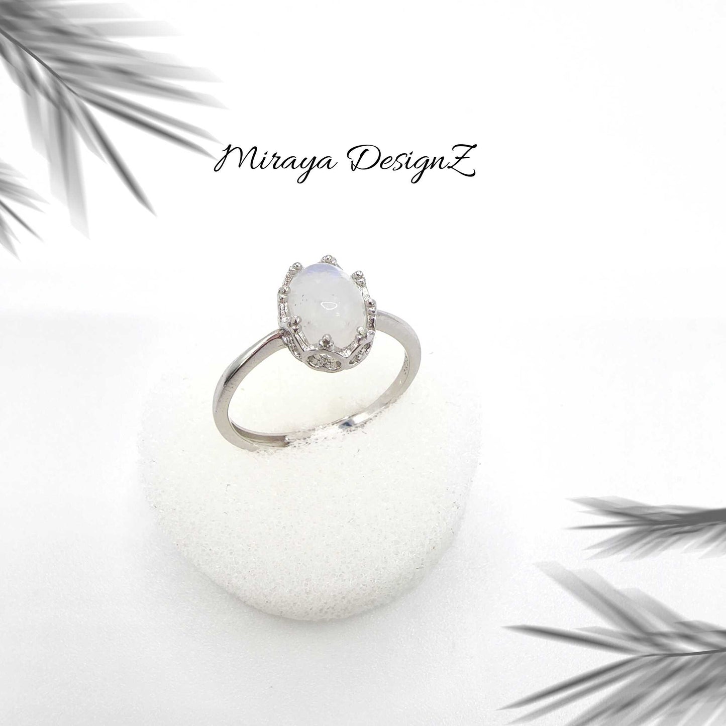 Oval Moonstone Ring