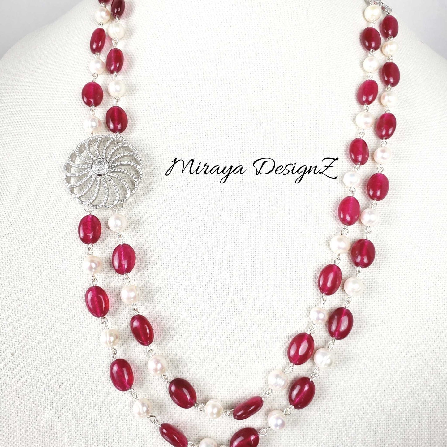 double-strand-red-jade-necklace