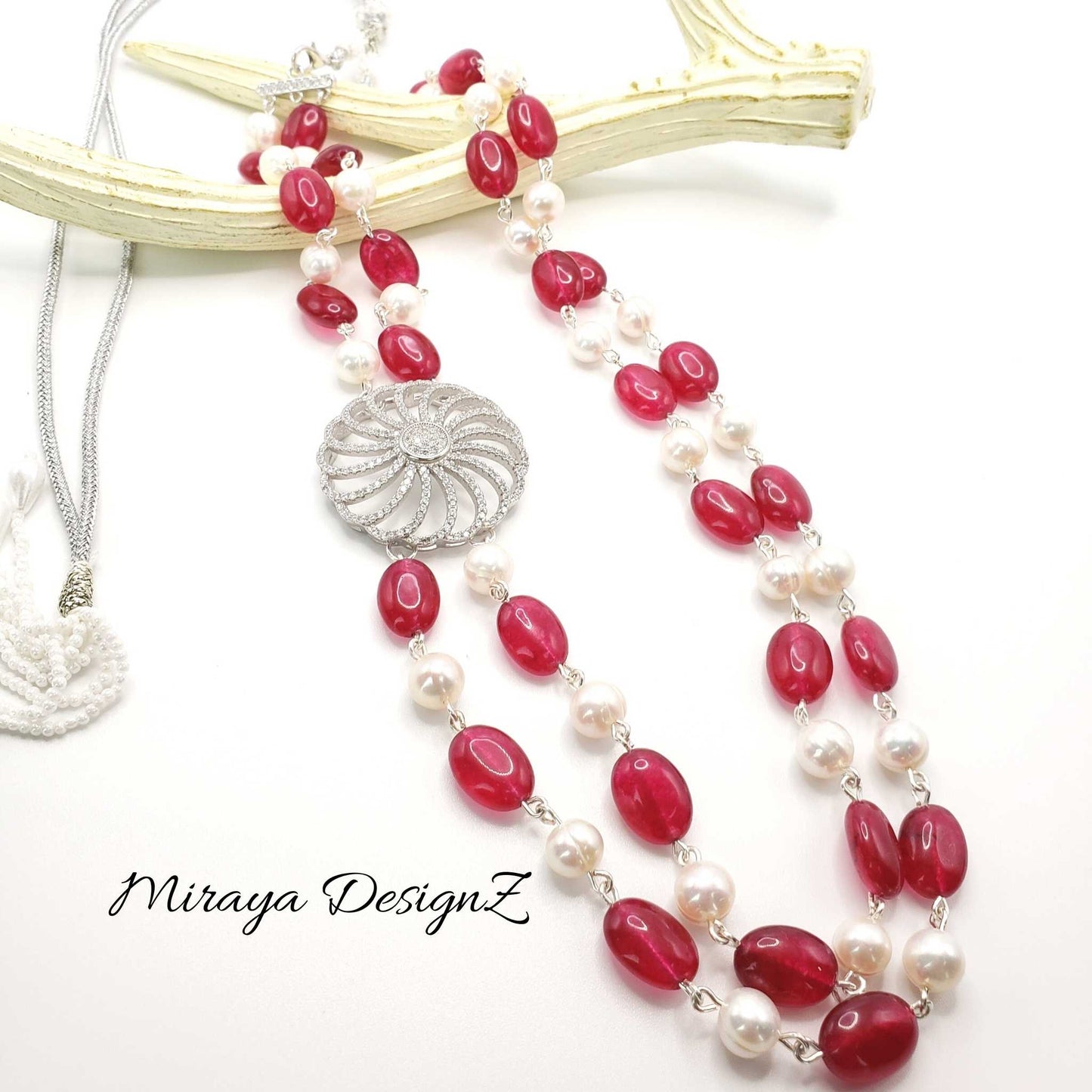 double-strand-red-jade-necklace