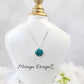 Blue Oyster Turquoise Necklace - Round