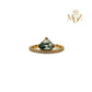 Minimalist Moss Agate Ring
