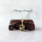 Small Rectangle Mojave Turquoise Necklace - MultiColor