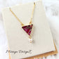 Triangle Mojave Turquoise Necklace