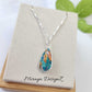 Mixed Blue Oyster Turquoise Necklace - Teardrop