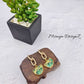 Mojave Turquoise Earring - Dark Green