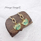 Mojave Turquoise Earring - Dark Green