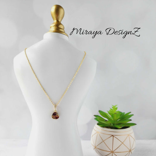 Heart Mojave Turquoise Necklace - Pink