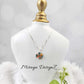 Blue & Orange Oyster Turquoise Necklace - Round