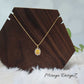 Classic Zircon Necklace - Yellow