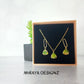 Mohave Peridot Jade Set - Trillion