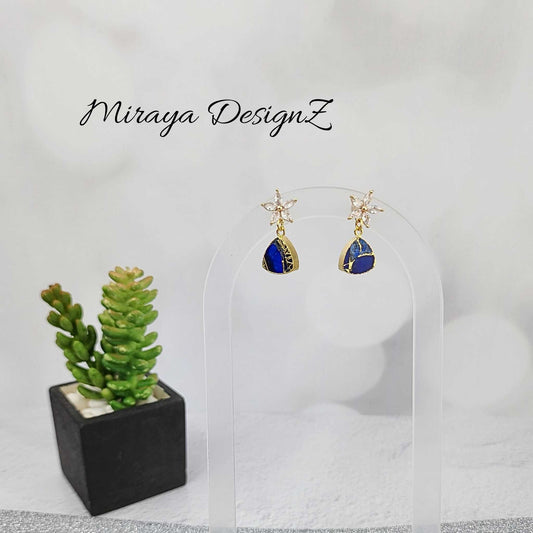 Mojave Turquoise Earring - Blue Triangle