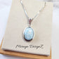 Oval Larimar Necklace