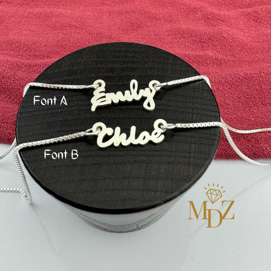 Minimalist Silver Name Necklace