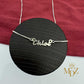 Minimalist Silver Name Necklace