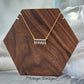 Zircon Tassels Necklace